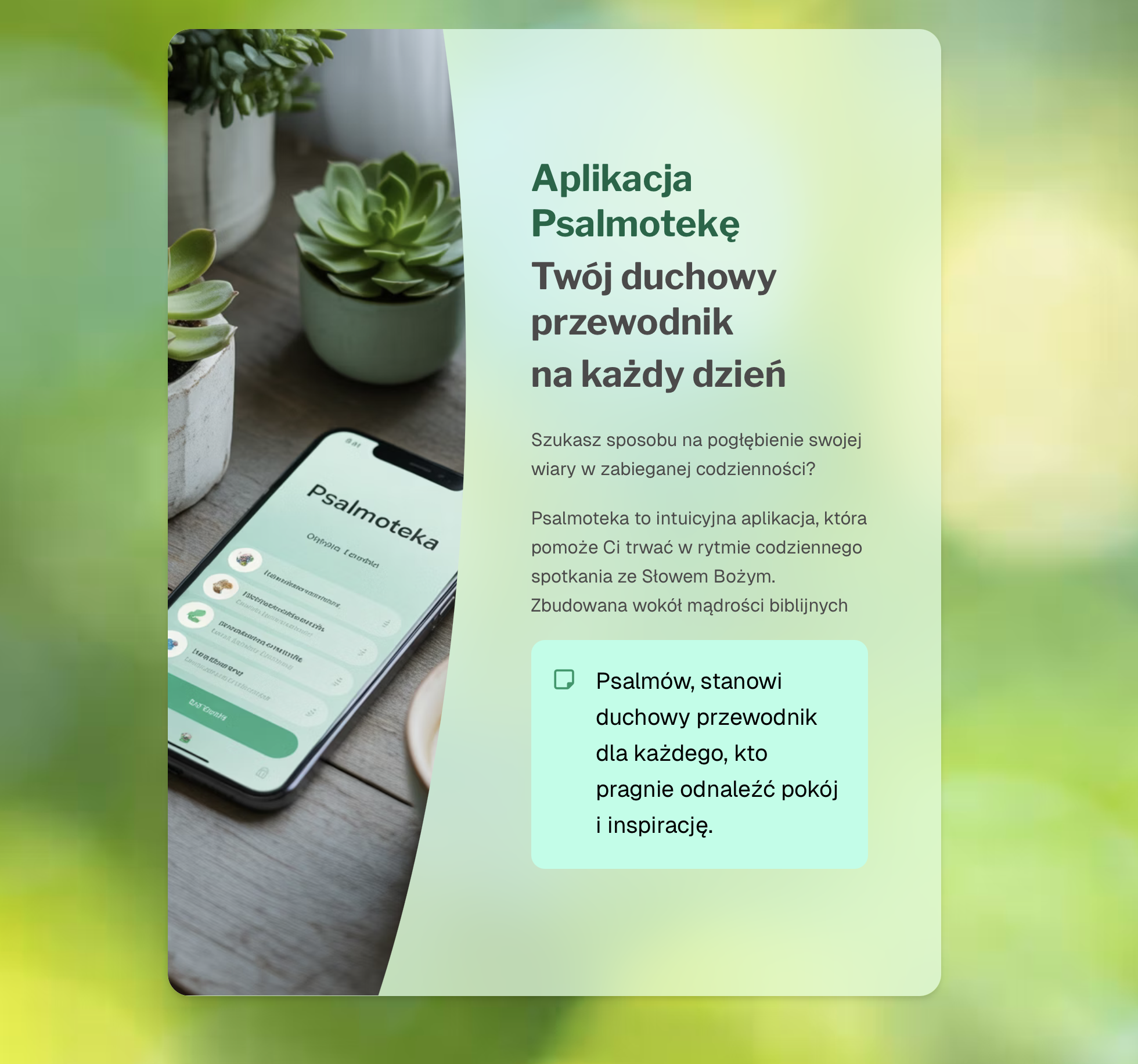 🌿📲 Pomysł dojrzewa…