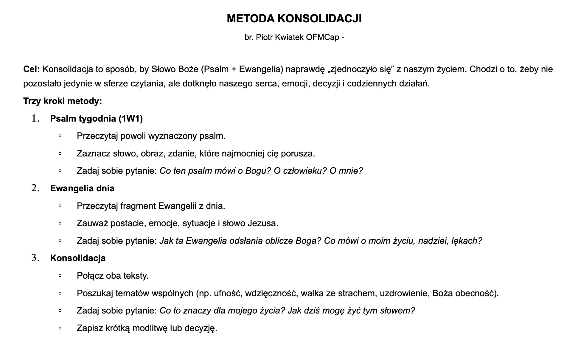 📖✨ METODA KONSOLIDACJI